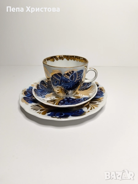 Чаша за кафе от съветски порцелан ЛФЗ, снимка 1