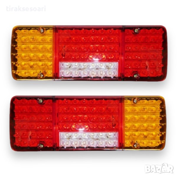 LED стопове мигач задна светлина 12V за камион бус ТИР ремарке, снимка 1