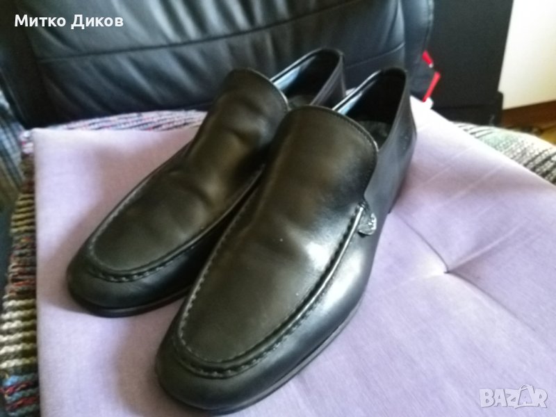 Ягуар ръчна изработка маркови обувки естествена телешка кожа №45 стелка29см, снимка 1