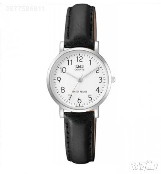 █▬█ █ ▀█▀ ДАМСКИ ЧАСОВНИК Q&Q С ЯПОНСКИ МЕХАНИЗЪМ КОЖЕНА КАИШКА. ДАМСКИ ЧАСОВНИЦИ QQ, снимка 1
