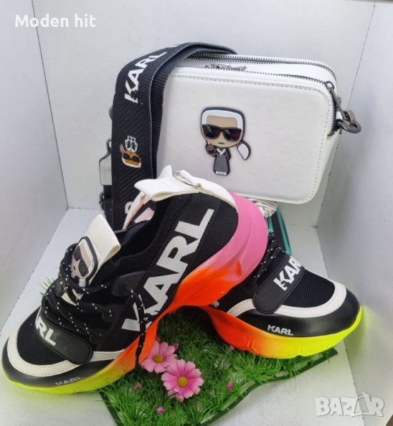 Karl Lagerfeld маратонки и чанта висок клас реплика, снимка 1