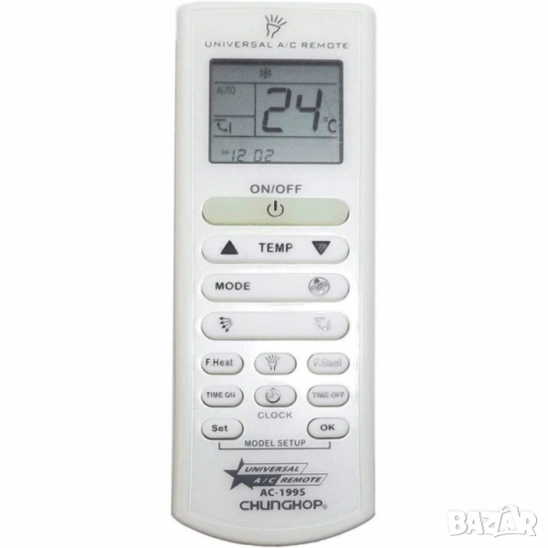 Универсално дистанционно управление за климатик CHUNGHOP AC-199S, снимка 1