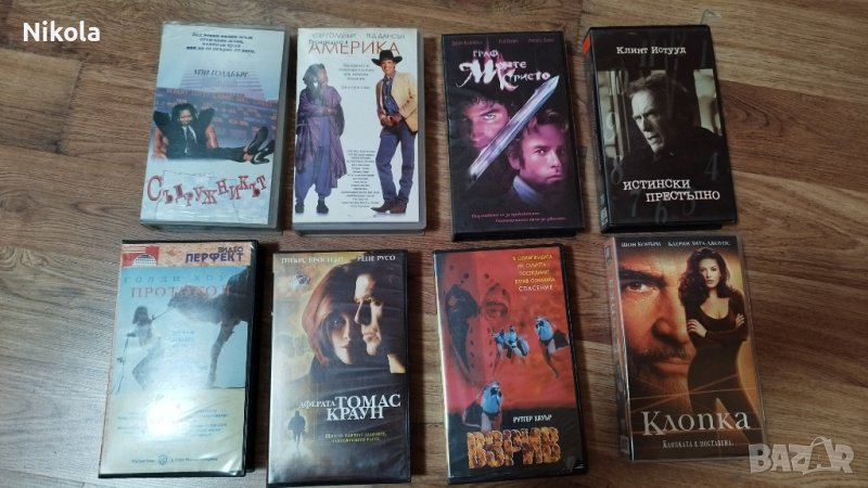 VHS игрални филми екшъни и комедии на видеокасети 8бр, снимка 1