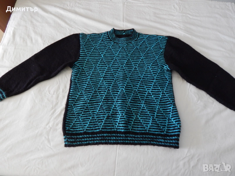 Мъжки пуловер плетиво ХЛ размер, снимка 1
