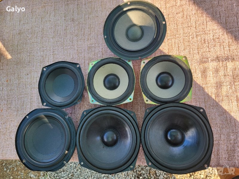 Пищялки, среди, басови, кросовъри и други части за тонколони, снимка 1