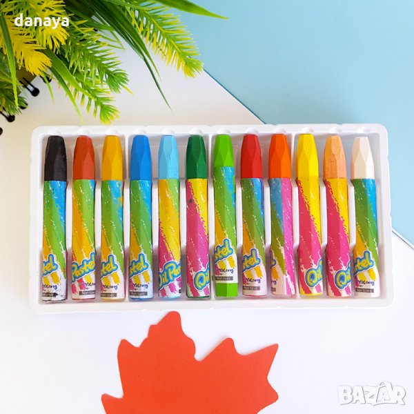 2391 Маслени пастели за рисуване, 12 цвята, снимка 1