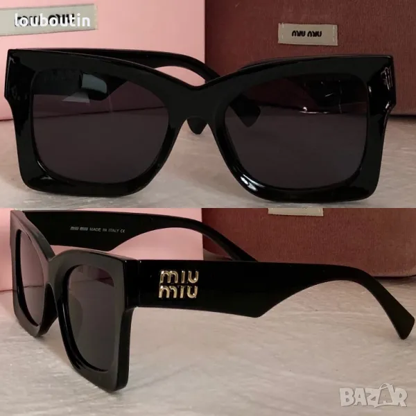 Miu дамски слънчеви очила 2 цвята бели черни , снимка 1