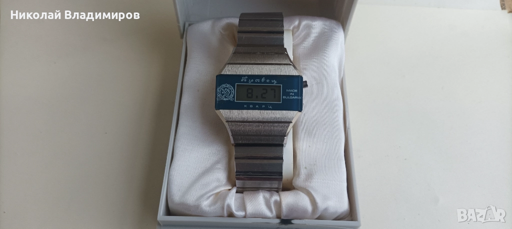  Правец български рядък мъжки ръчен часовник Булетроник Buletronic, снимка 1