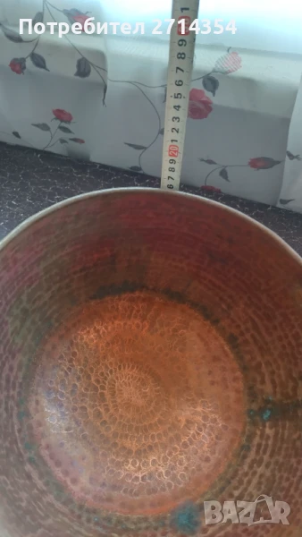 Голяма стара медна купа, снимка 1