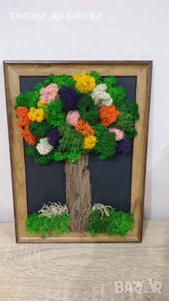 3Д пано "Дърво" от скандинавски мъх , снимка 1