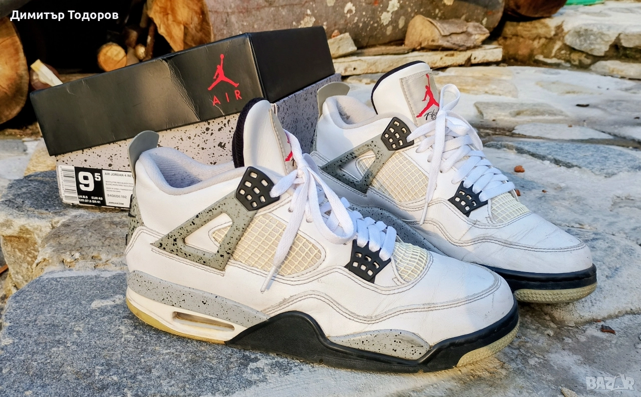 Jordan 4 retro OG white cement, снимка 1