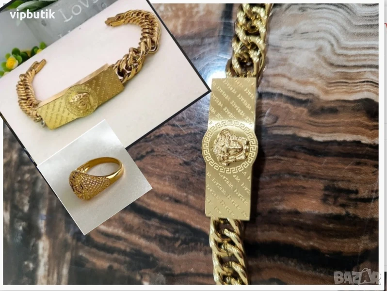 масивна мъжка гривна версаче, снимка 1