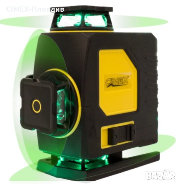 4D Лазерен нивелир със зелен лъч CIMEX SL4D-G, снимка 1