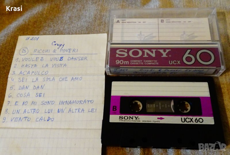 Sony UCH 60 аудио касета с Great White и Ricchi & Poveri. , снимка 1