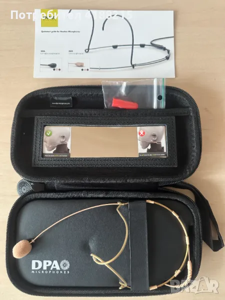 Микрофон / Headset Microphone DPA 4088-DC-A-F10-LH, снимка 1