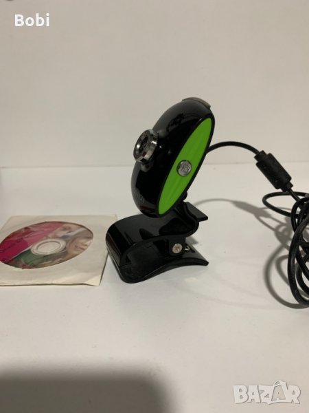 Уеб камера Canyon CNR-WCAM43G1, черна/зелена, USB, снимка 1