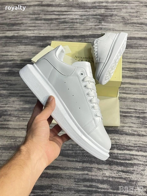 Alexander McQueen Бели Дамски Маратонки , снимка 1
