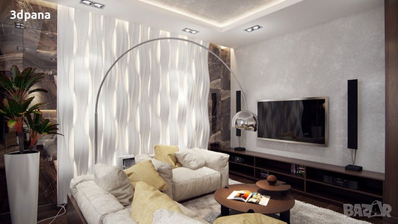 3Д ПАНЕЛИ от гипс, декоративни облицовки за стени / Led пана №0018, снимка 1