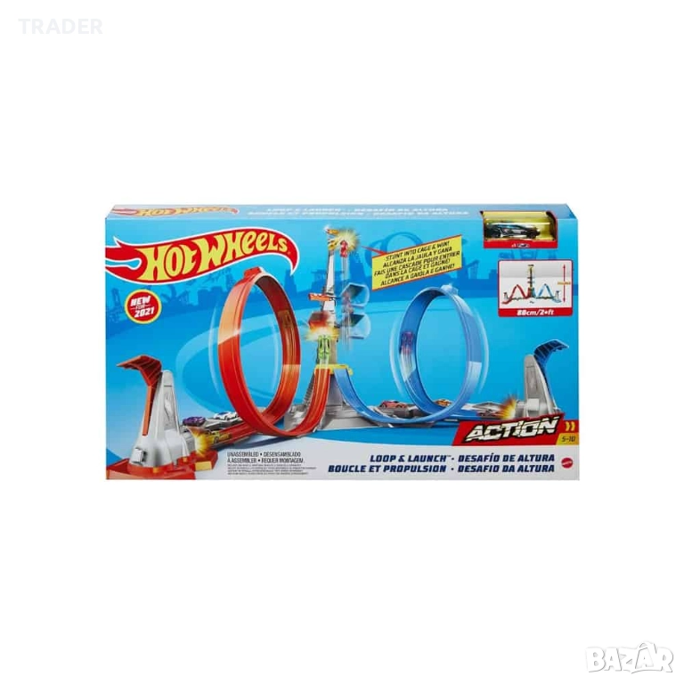 Hot Wheels Looping Action Launch Track Set лупинг писта , снимка 1