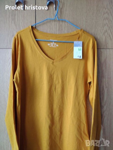 Памучна блуза, хубав оранжев цвят, снимка 1