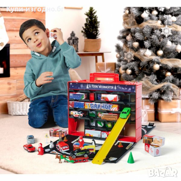 Детски календар с коли и гараж - Dickey Toys, снимка 1