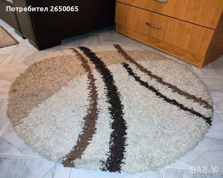 Пухкав ШАГИ килим кръг 1/1м., снимка 1