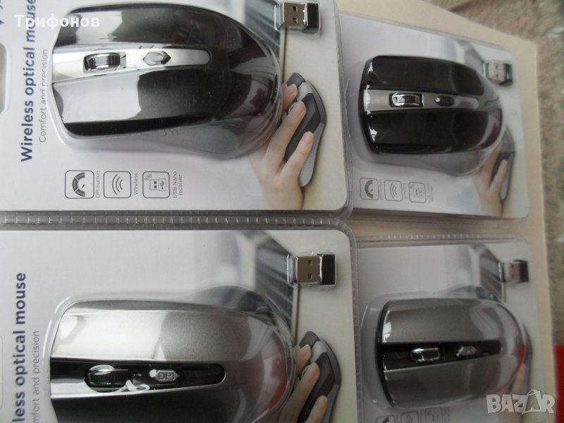 МИШКА НОВА безжична гейм ОРИГИНАЛ ("Gembird" ХОЛАНДИЯ)- 2.4 Ghz 1600 DPI за компютър игра Телевизор, снимка 1