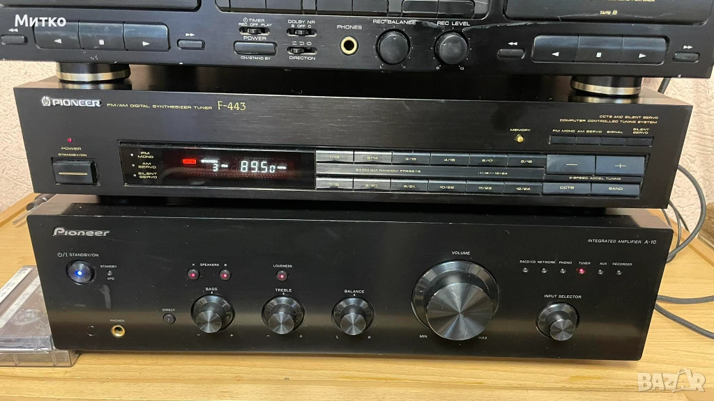 Продавам усилвател и радио тунер Pioneer A10 и Pioneer F443, снимка 1