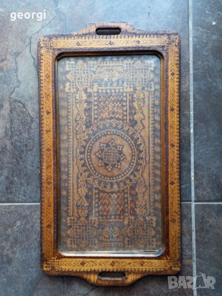 Ретро дървен поднос 1934г.  10/4, снимка 1