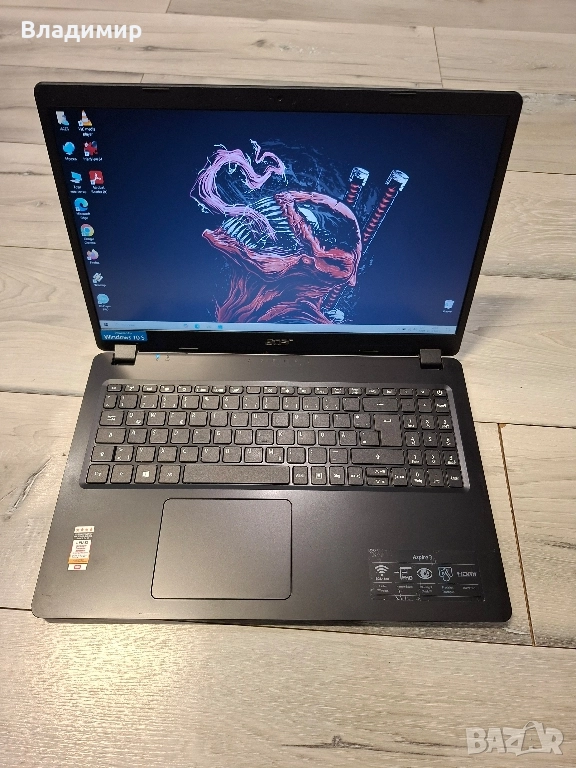 Acer Aspire A315-54-i3 10110u/8гб/256гб м.2, снимка 1