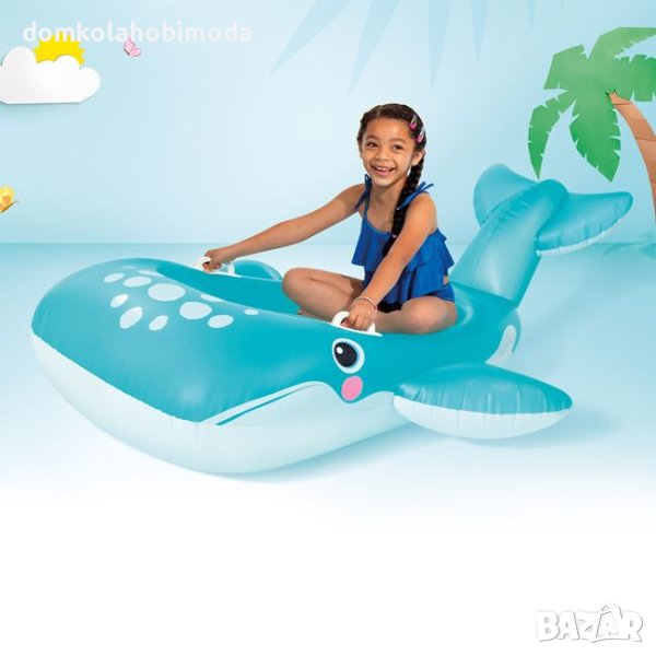 Надуваем кит Intex/168x140 cm, до 40 кг, снимка 1