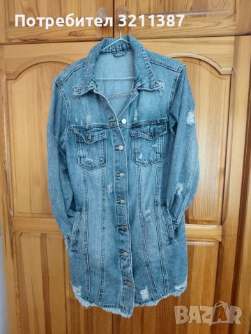 Дълго дънкено яке