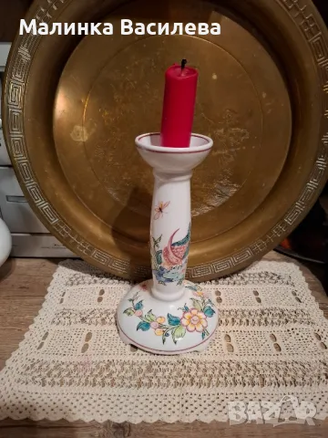 порцеланов свещник , снимка 2 - Декорация за дома - 49201403
