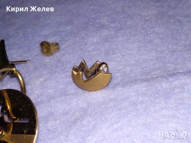 СТАРИ БРОНЗОВИ АРТ НУВО СКЪПОЦЕННИ ОБЕЦИ АНГЛИЯ с РЕАЛНА ДУБЛЕ ПОЗЛАТА с МАРКИРОВКА DOUBLE 38692, снимка 14 - Антикварни и старинни предмети - 41730340