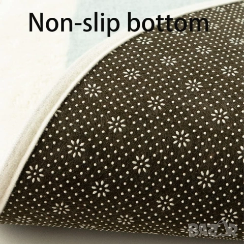 Детски Килим MEIFEISEWU D120 - Мек Килим за Игра и Пълзене, Антислип, Кръгъл, с Анимационен Дизайн!, снимка 3 - Килими - 52127804