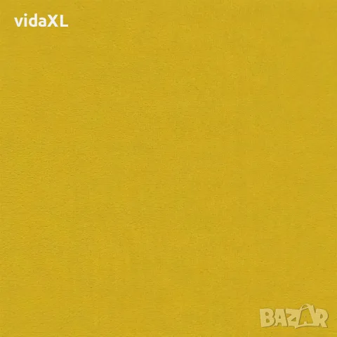 vidaXL Кушетка с възглавници, жълта, кадифе, снимка 7 - Кушетки - 56147442