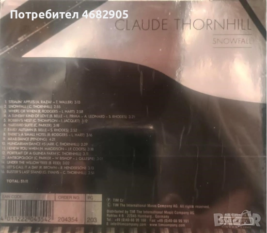 Claude Thornhill - Snowfall, снимка 2 - CD дискове - 53373001