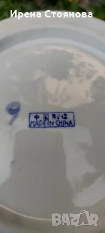 Голяма китайска ваза. Ръчно рисувани флорални елементи в бяло и синьо. , снимка 6 - Декорация за дома - 47321266