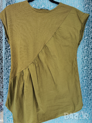Sisley дамски топ, размер XS, пасва и на М, снимка 5 - Тениски - 44585006