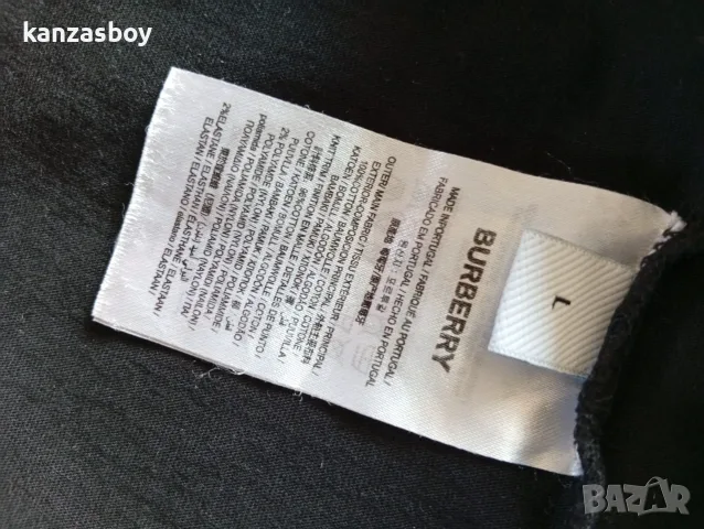 burberry monogram motif cotton tee - мъжка тениска р-р L, снимка 8 - Тениски - 55849062