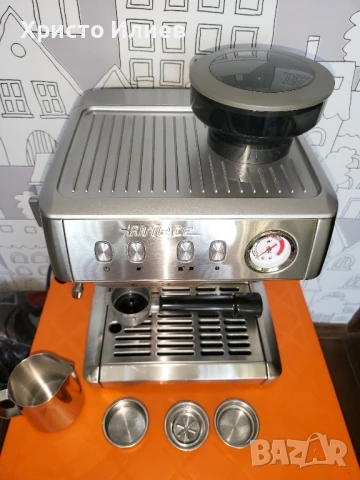 Кафемашина с вградена мелачка Ariete 1313 Metal 15 Bar, снимка 13 - Кафемашини - 51039951