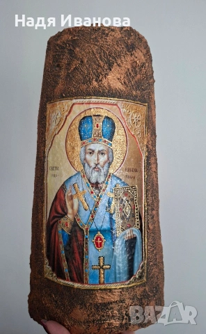 Икона върху керемида , снимка 10 - Икони - 53094335