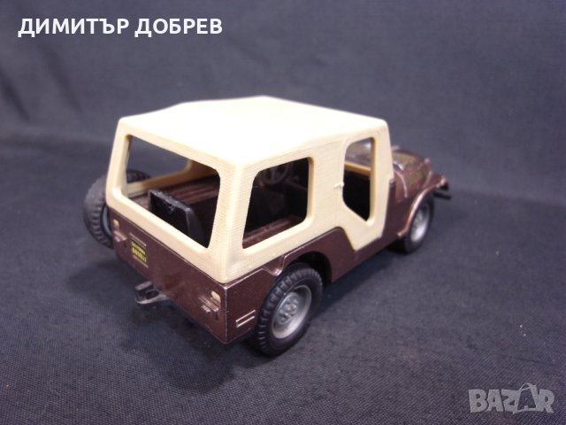1/24 СТАРА РЕТРО МЕТАЛНА КОЛИЧКА МАЩАБЕН МОДЕЛ JEEP INTERNATIONAL POLISTIL ITALY, снимка 4 - Колекции - 41961440
