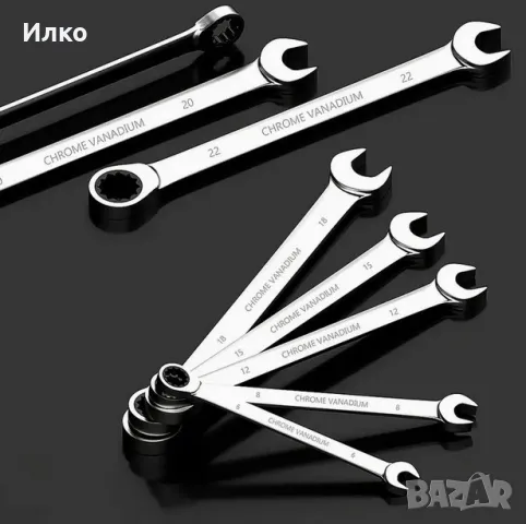 Комбиниран звездогаечен ключ с тресчотка, снимка 7 - Ключове - 48549119