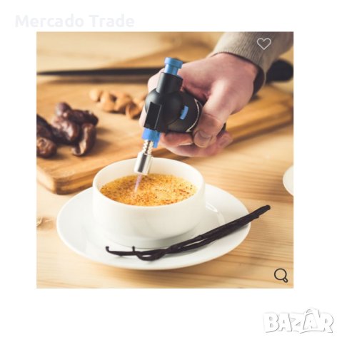 Горелка Mercado Trade, Многофункционална, LPG запалка, 17 см, Черен