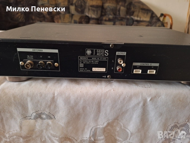 SONY ST-S190 STEREO TUNER .MADE IN JAPAN., снимка 5 - Ресийвъри, усилватели, смесителни пултове - 53483907