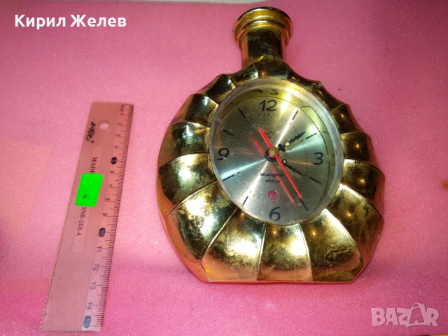 SHANGHAI CHINA Стар РЯДЪК ФИГУРАЛЕН КОЛЕКЦИОНЕРСКИ РЕТРО МЕХАНИЧЕН КИТАЙСКИ БУДИЛНИК ШАНХАЙ 24818, снимка 6 - Антикварни и старинни предмети - 44549240