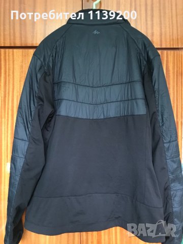 Quechua  Декатлон XL-XXL мъжко черно спортно яке, снимка 7 - Якета - 35855047