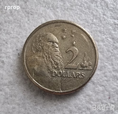 Монета . Австралия . Два долара . Абориген . 2008 година., снимка 2 - Нумизматика и бонистика - 41409580