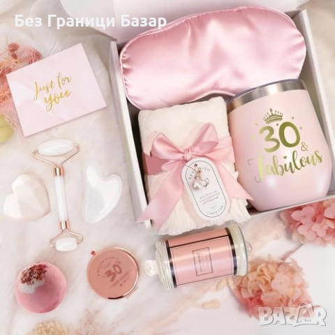 Нов Луксозен комплект за 30-ти рожден ден – ароматна свещ и термо чаша, снимка 5 - Подаръци за жени - 52078867